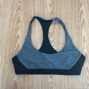 Lululemon Box It Out Bra 8 Heathered Black / Black